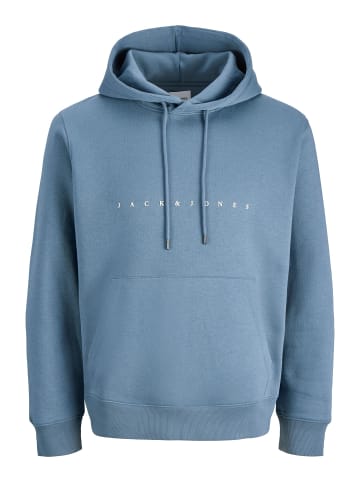 Jack & Jones Bequemer Kapuzenpullover mit dezentem Schriftzug Robust in Blau-2