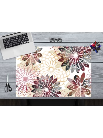 cover-your-desk.de  Schreibtischunterlage – “verschiedene abstrakte Blüten“ (L)60 x (B)40 