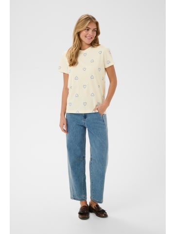 SAINT TROPEZ T-shirt PixilinaSZ Gerade Passform in Off White Skyway Big Hearts