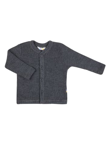 Joha Strickjacke aus Merinowolle in coke melange