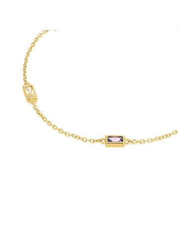 S. Oliver Jewel Armband Silber 925, 14ct gelbvergoldet in Gold