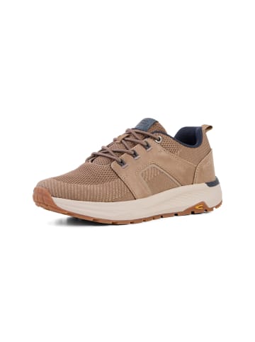 Camel Active Sneaker aus Leder-Textil Mix in Sand