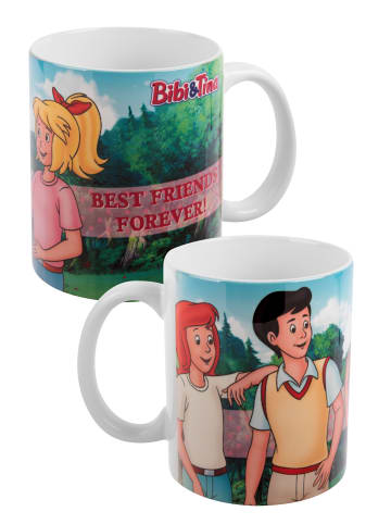 United Labels Bibi & Tina Tasse - Best Friends - aus Keramik 320 ml in Mehrfarbig