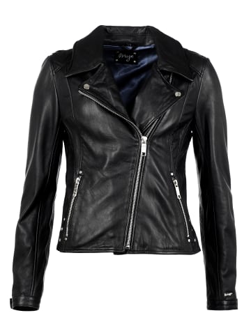 Mustang Lederjacke Indiana in schwarz