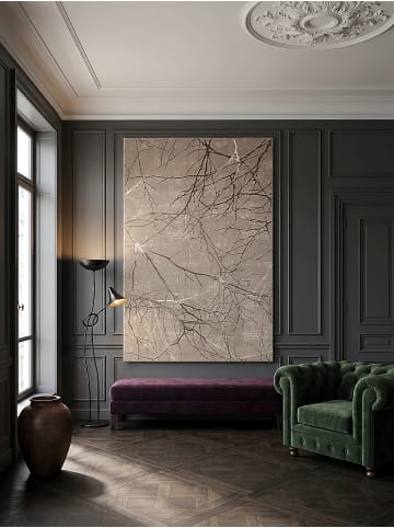 KADIMA DESIGN Teppich Kurzflor Abstrakt pflegeleicht Wohnzimmer Schlafzimmer Flur in Beige