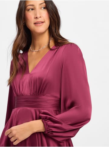 Marie Lund Kleid in bordeaux - 0002