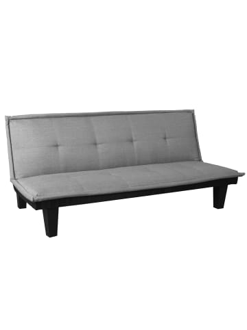 MCW 3er-Sofa C87 mit Schlaffunktion, Textil, hellgrau