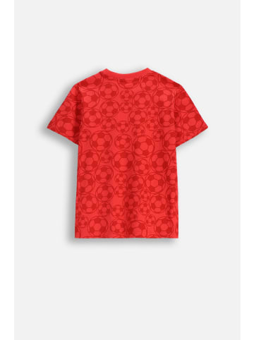 MOKIDA Baumwoll-T-Shirt mit kurzen Ärmeln in rot