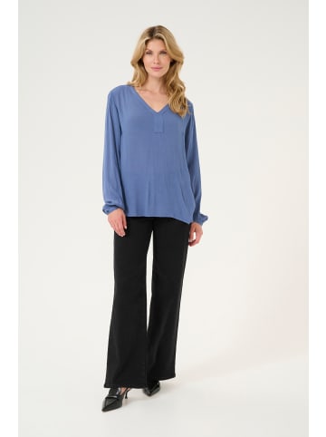Kaffe Langarm-Bluse Amber Regular fit in Blue Indigo