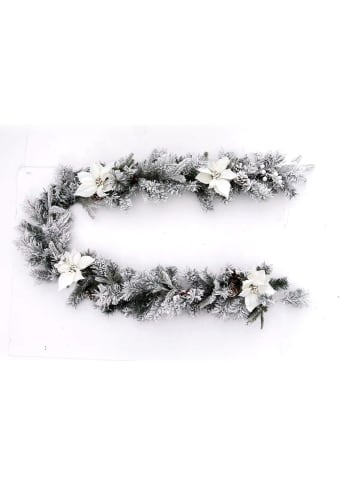 Atmosphera Créateur d'intérieur Weihnachtsgirlande in weiß