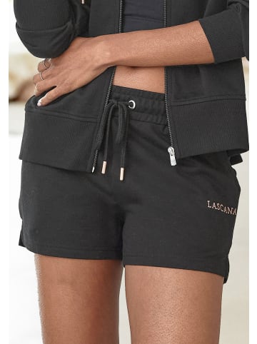 LASCANA Sweatshorts in schwarz