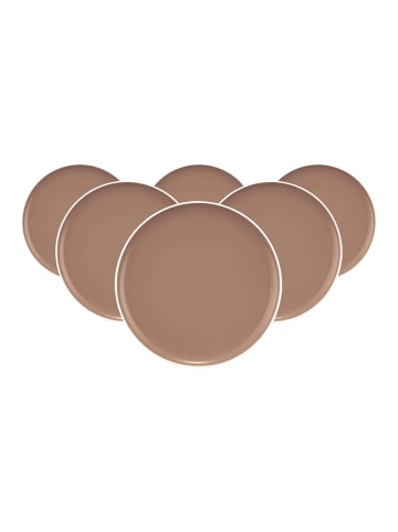 Seltmann Weiden 6er Set Frühstücksteller Sento Home Pure Colors in ø 21,4 cm in Cocoa Brown