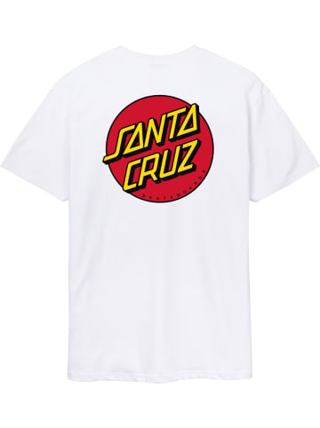 Santa Cruz T-Shirt "Classic Dot Chest" in Weiß