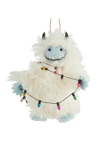 Butlers Anhänger HANG ON Yeti mit Lichtern in Weiß
