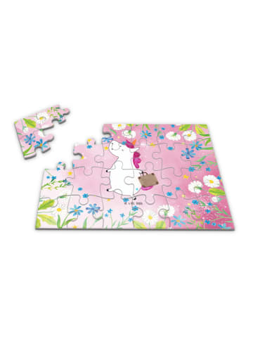 Mr. & Mrs. Panda Puzzle Einhorn Koffer ohne Spruch in Rot Pastell