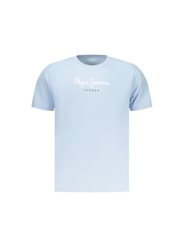 Pepe Jeans Hellblaues Baumwoll-T-Shirt