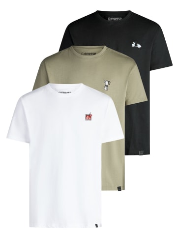 riverso  T-Shirt riverso RIVJay 3er Set Pack in Mehrfarbig
