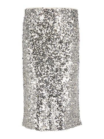JJXX Paillettenrock langer Partyrock Jxzola in silver