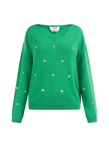 myMo Damen Strickpullover in Grün
