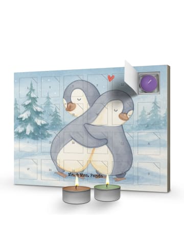 Mr. & Mrs. Panda Duftkerzen Adventskalender Pinguine Kuscheln De... in Weiß
