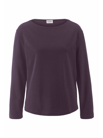 Hessnatur Hessnatur Heavy Jersey Longsleeve Relaxed aus reiner Bio-Baumwolle in dunkle traube