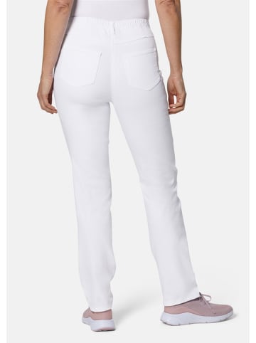 GOLDNER Kurzgröße:  Damen Jeans Slim Fit LOUISA, Stretch in weiß