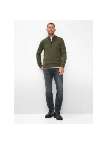 BRAX  Pullover in dunkelgrün