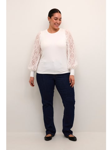 KAFFE curve Langarm-Bluse KCnioma in Chalk