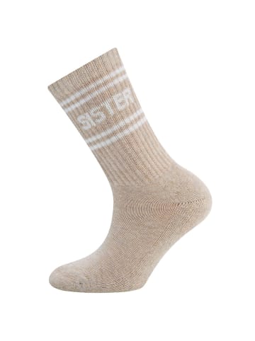 ewers Socken "SISTER" in dunkel beige meliert