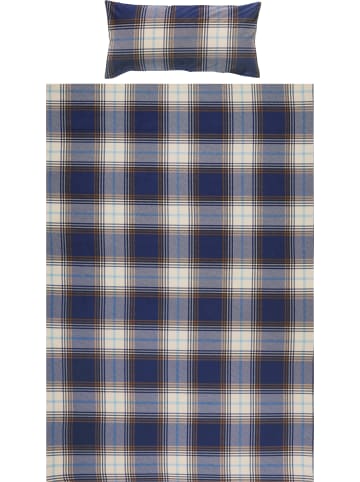 REDBEST Biber Bettwäsche in blau