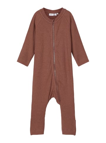 name it Mädchen Strampler mit Zipper ohne Fuß in Rot