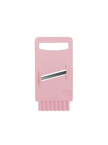 Buchsteiner Mini-Gemüsehobel, Gurkenhobel für Reisen & kleine Küchen, 18 x 9 cm in Rosa in Rosa