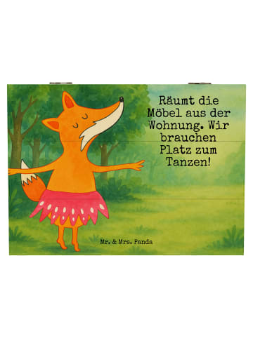 Mr. & Mrs. Panda Box Fuchs Ballerina Design mit Spruch in Weiß
