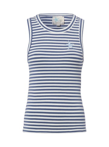 Marie Lund Top in blau weiß