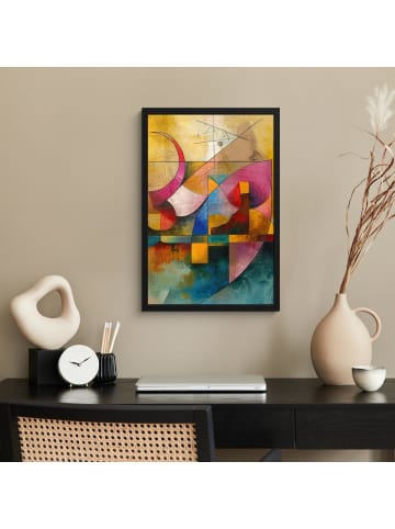 MuchoWow Poster mit Leiste Geometrie