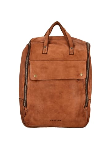 Harold's Submarine - Laptoprucksack L 37 cm in cognac