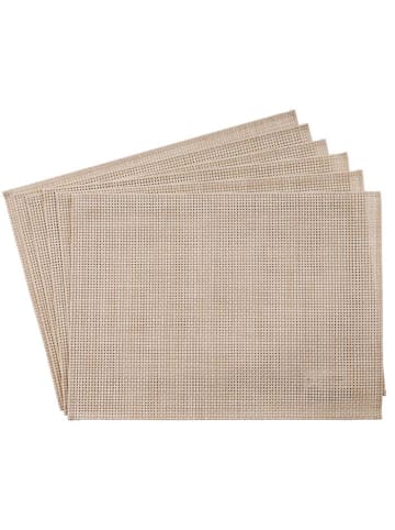 APS 6er Tischset/ Platzset in Beige 45 x 33 cm 