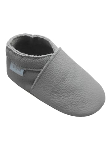 Basrakids Baby Krabbelschuhe aus Leder, weiche Lauflernschuhe mit rutschfester Sohle 