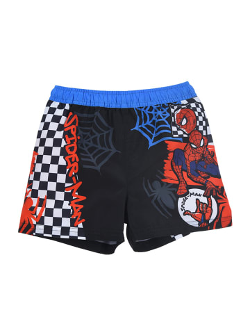 Spiderman Badehose Shorts in Schwarz