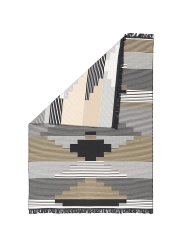 Pergamon Teppich Beidseitig Kelim Style in grau
