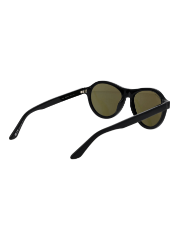 Serengeti Männer Sonnenbrille Rund Schwarz