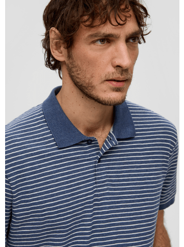 s.Oliver Polo-Shirt kurzarm in Blau