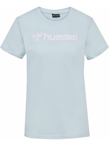 Hummel Sportshirt "Hmlmover Cotton T-Shirt S/S Woman" in Blau