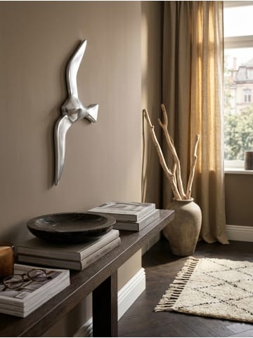 KADIMA DESIGN Wanddekoration Möwe S Aluminium poliert Dekofigur 30 cm Statue