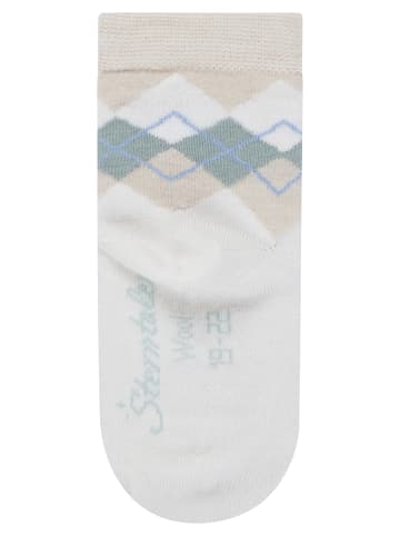 Sterntaler Socken Wolle Karo in ecru