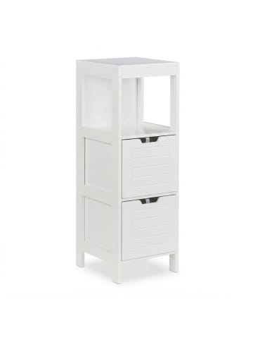 relaxdays Badezimmerschrank in Weiß - (B)30 x (H)90 x (T)30 cm