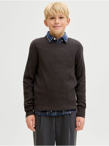 JACK & JONES Junior Strickpullover in Chocolate Brown