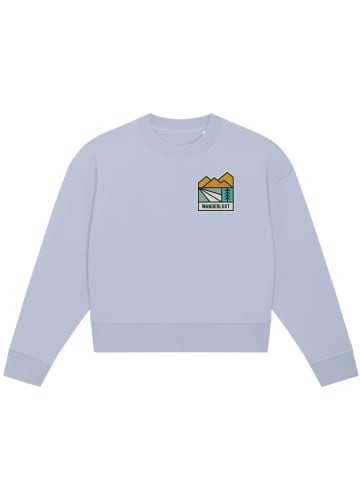 wat? Apparel Sweatshirt Wanderlust in Serene Blue