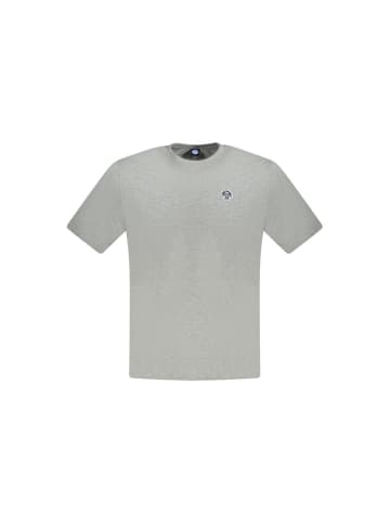 North Sails Graues Baumwoll-T-Shirt