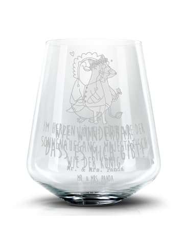 Mr. & Mrs. Panda Blümchentail Glas Löwe Astrologie mit Spruch in Transparent